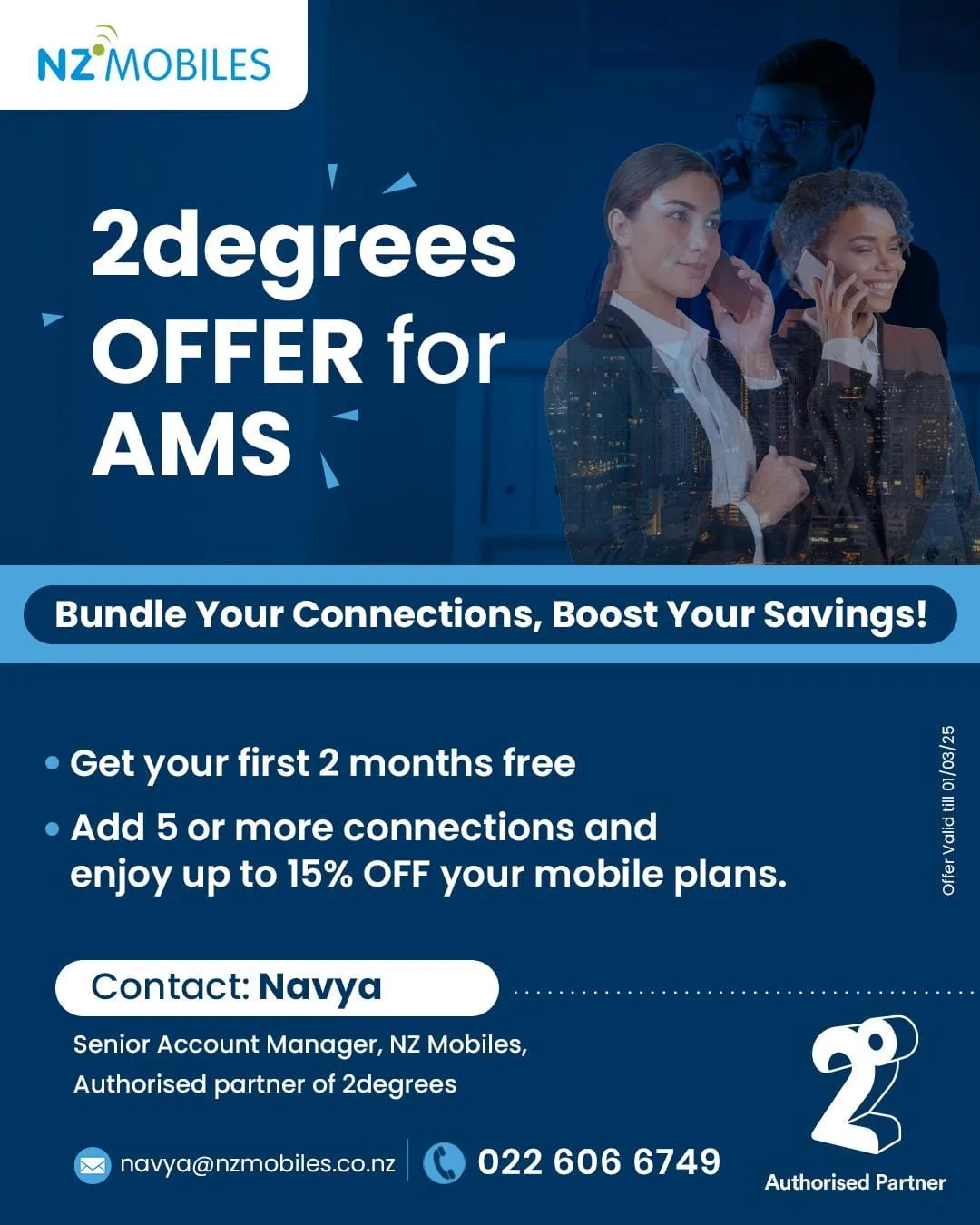 2degrees Offer for AMS